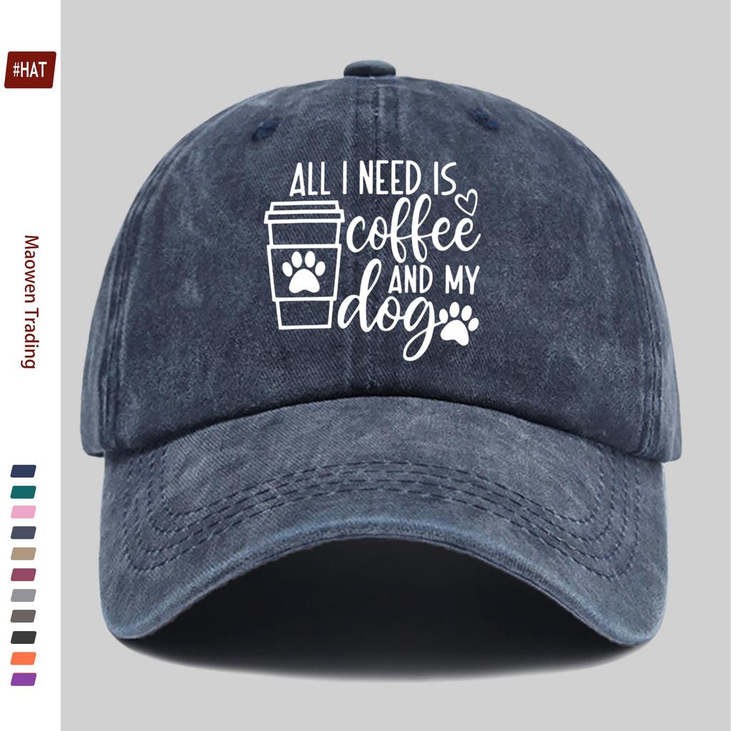 pc pcs Dog Paw Print Trucker Hat with Coffee Letter Paw Design Adjustable Snapback Cap Suitable for for Men Women Lightw