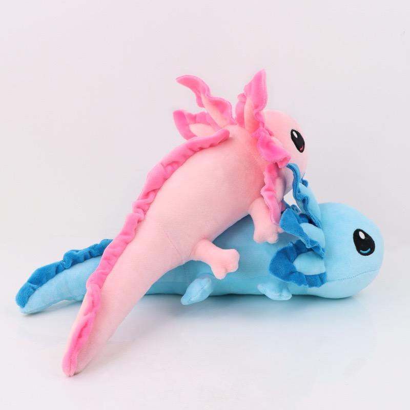 45cm Colorful Axolotl Plush Toy Kawaii Salamander Stuffed Dolls Animal Pillow Children Christmas Birthday Gift
