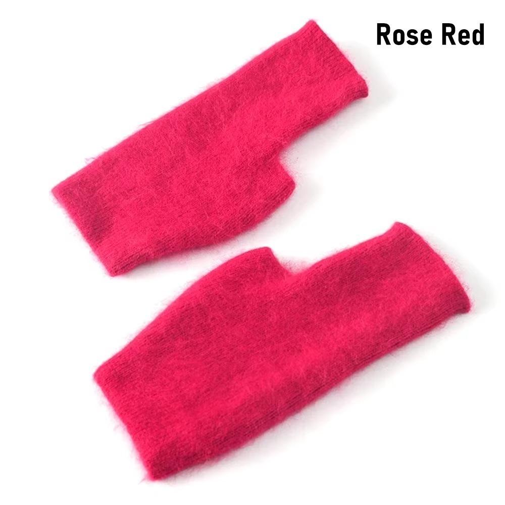 Wrist Length Winter Gloves Warm Knitted Wool Gloves Fashion Cashmere Gloves Unisex