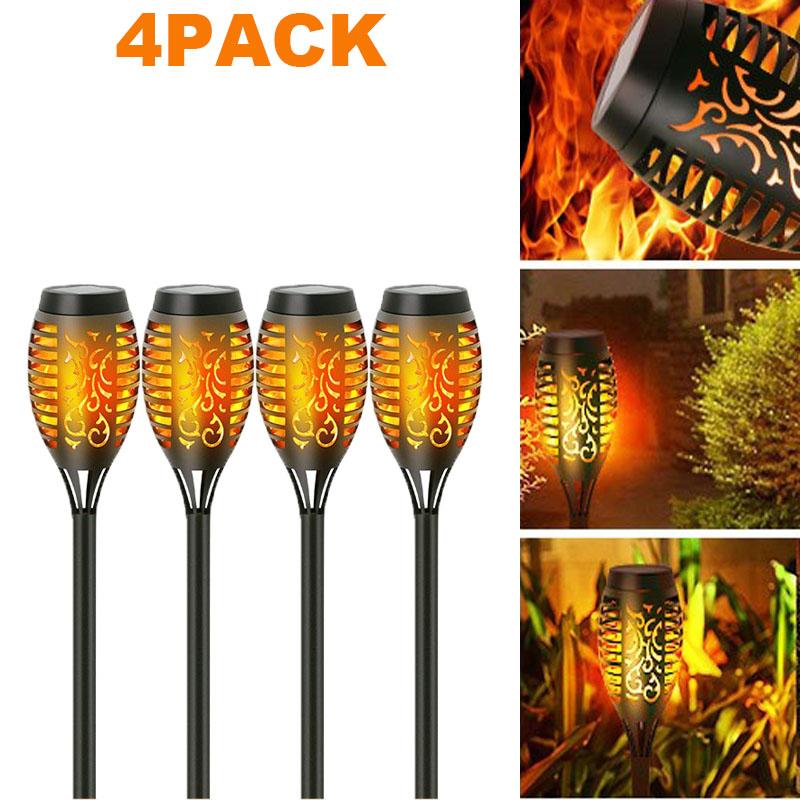 Солнечные мерцающие танцующие огни пламени водонепроницаемые солнечные фонари для наружного сада патио дорожка двор подъездная дорожка декоративные