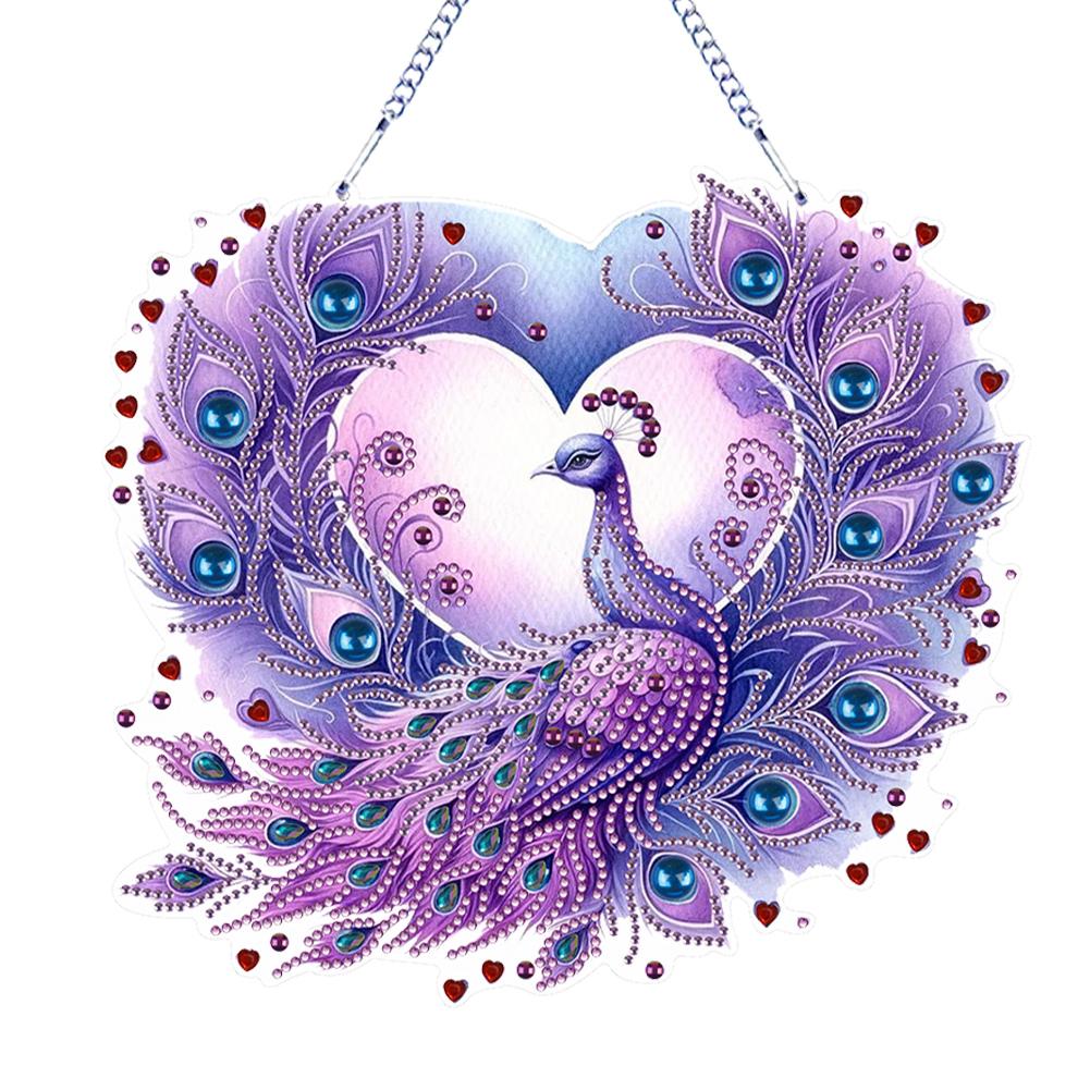 Animal Theme 2D Flat DIY Special Shape Rhinestone Diamond Art Window Pendants Diamond Painting Set Wall Decor for Home & Windows