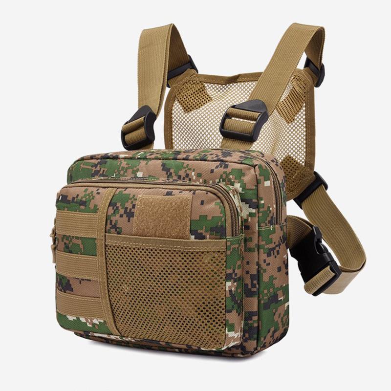 Multi-function Tactical Vest Unisex Chest Rig Bag Fashion Men's Hip-hop Streetwear Chest Bags Waterproof Oxford Sport Backpack