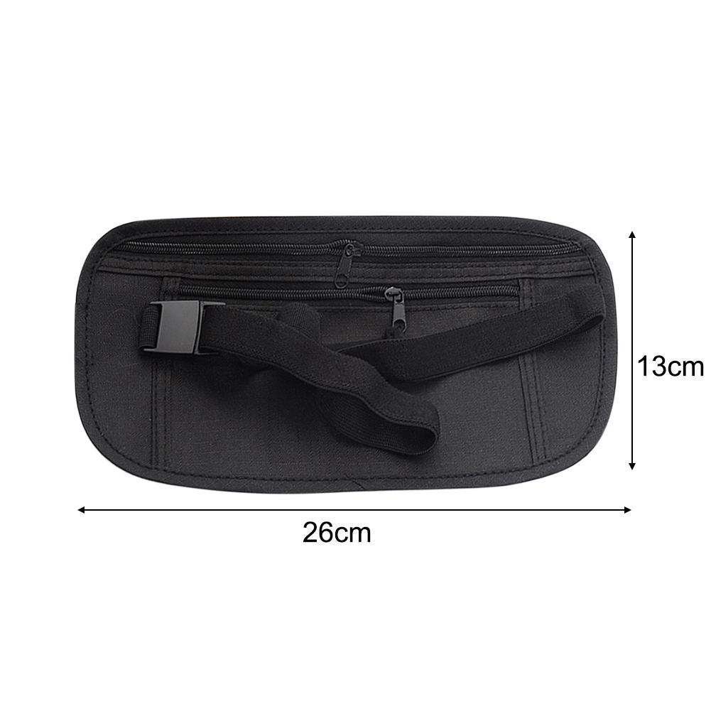 Invisible Travel Waist Pack Sport Waist Pouch Anti-Theft Unisex Passport Money Belt Bag Hidden Security Wallet Key Phone Storage