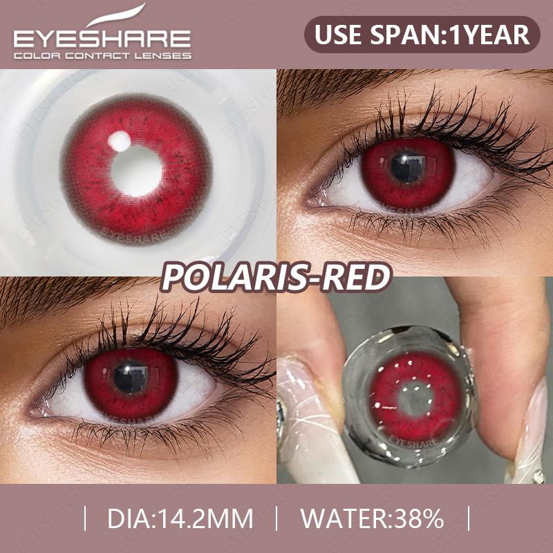 Eyeshare 2pcs Korean Color Contact Lenses for Eyes Blue Eye Contact Lens Brown Contacts Natural Gray Cosmetic Pupils for Eyes