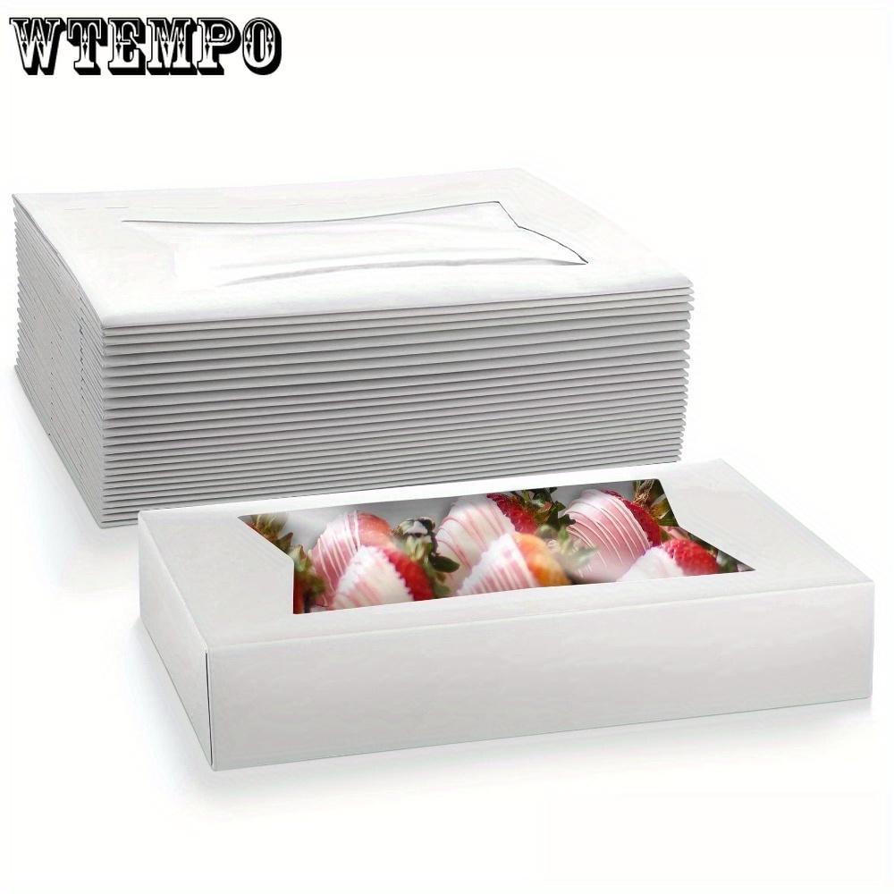 8 шт. коробок для сладостей с прозрачным окном, рождественская подарочная коробка, легко собирается, идеально подходит для подарков, дней рождения, свадеб, изготовления ювелирных изделий, демонстрации