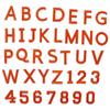 72 шт. нашивки-буквы и цифры для вышивки и рукоделия, оранжевые, пришивные или приклеиваемые утюгом, для одежды, рюкзаков, шляп, джинсов, брюк, носков, DIY, мода