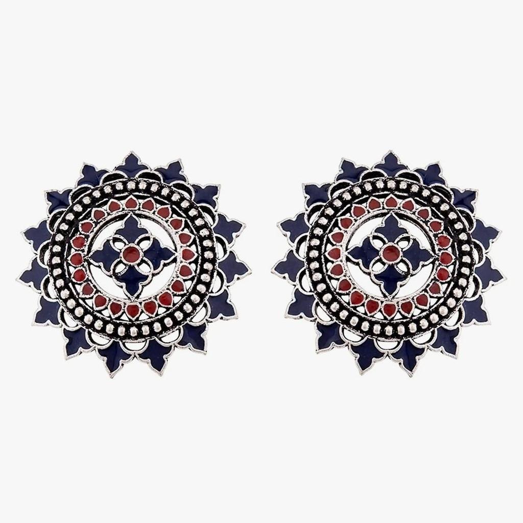 Серьги из латуни и серебра с оксидированием для женщин и девочек, стильная, модная эксклюзивная коллекция, 100% приятный для кожи продукт для сережек