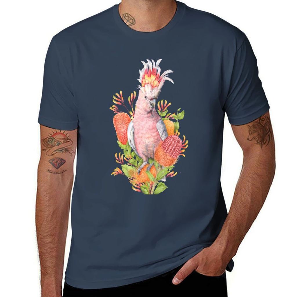 Major Mitchells Cockatoo TShirt Basic Tee Shirt for Everyday Outfit