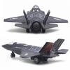 Большая модель истребителя F-35 из сплава с механизмом оттягивания, Музыкальный светодиодный самолет