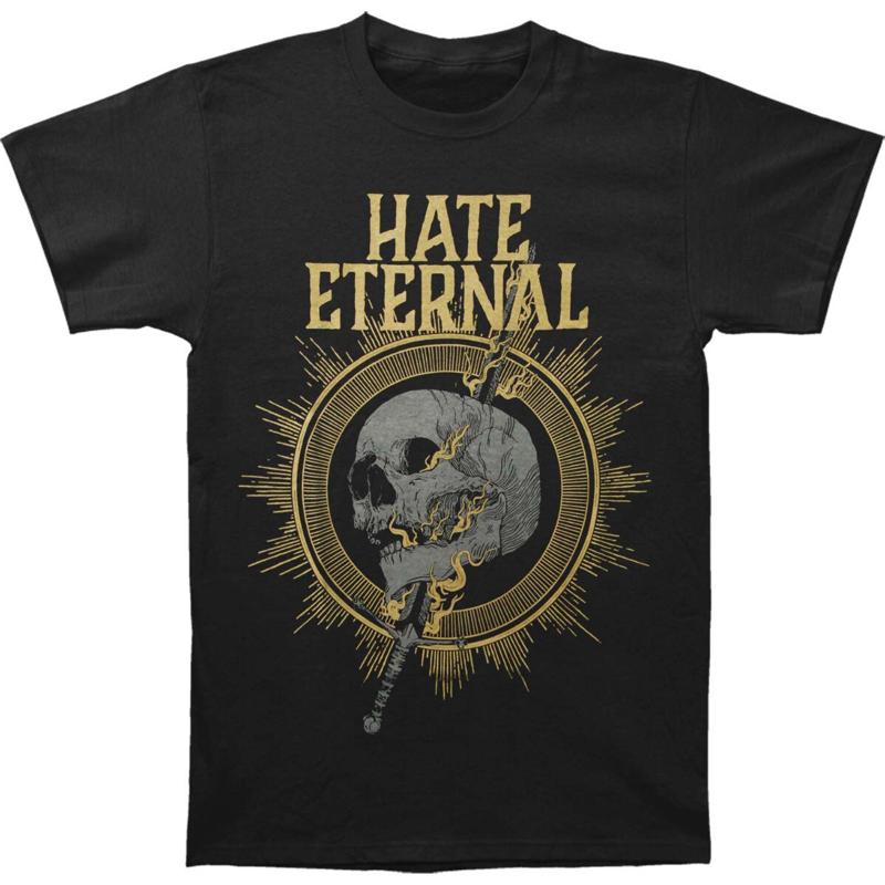HATE ETERNAL cd lgo Футболка с изображением меча и щита XL Новый трон, песок, пепел