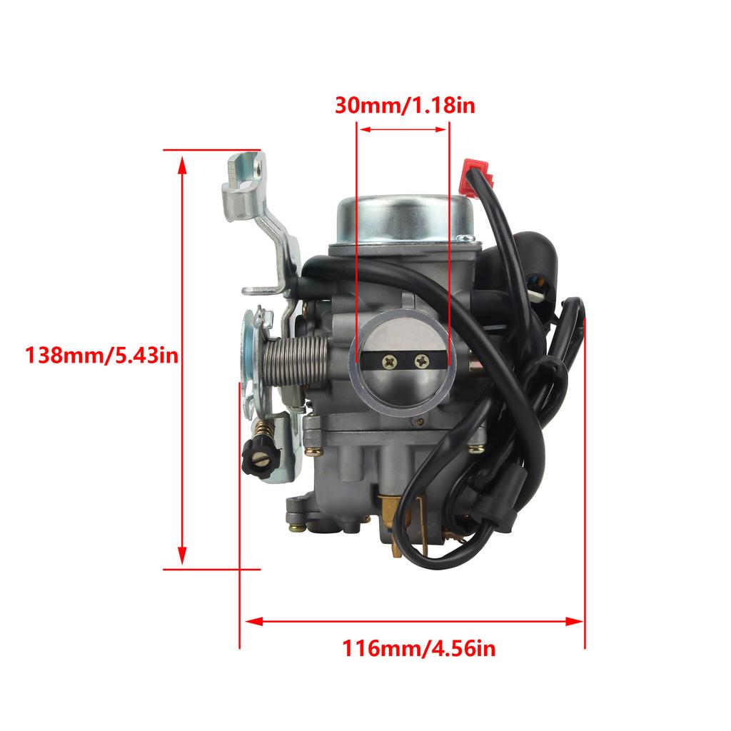 Для карбюратора скутера Honda CN250 CF250 30 мм PD30J Helix 250 GY6 150cc 200cc 250cc Двигатель Запчасти Мопед Картинг Квадроцикл ATV