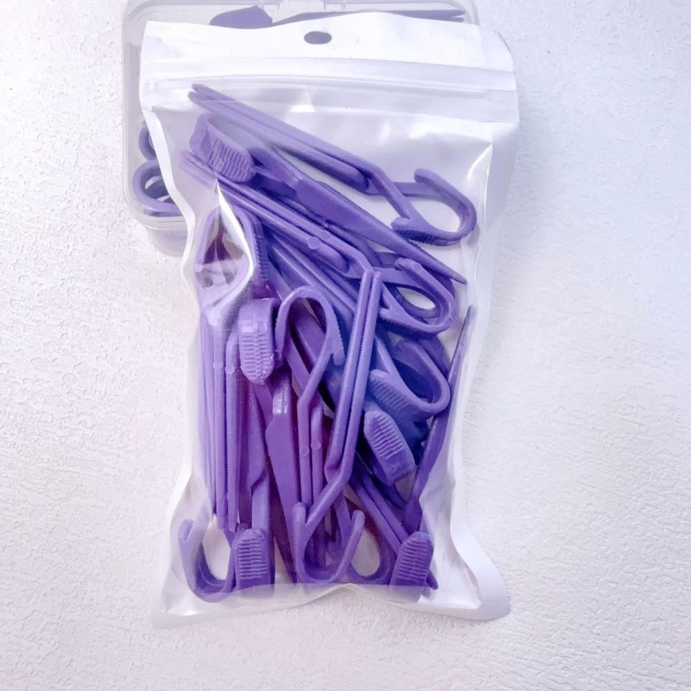 20pcs Pink Purple Nail Painting Protection Clip  for Manicure Tools
