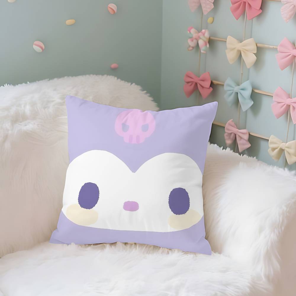 Милый Sanrio Skawaii Чехол Плюшевая Ткань Мягкая Наволочка Двусторонний Принт Чехол для Подушки Домашние Подарки