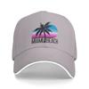 Spring Casual Baseball Cap Miami Beach Palm Running Hippie Trucker Hat For Women Men Adjustable  Classic Baseball Caps