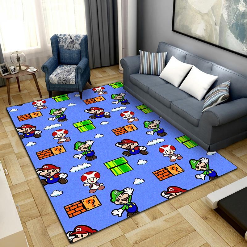 Classic Pixel Games Print Rug Living Room Home Fashion Decoration Office Desk Chair Carpet LXR90