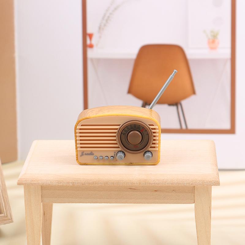 1шт 1:12 кукольных домиков миниатюрная имитация мини-радио модель аксессуары для самостоятельного изготовления игрушки