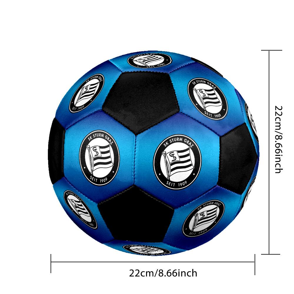 SK Sturm Graz Soccer Ball Colorful All Ages Machine Stitched PVC Competition Ready Durable High-Bounce.SIZE5
