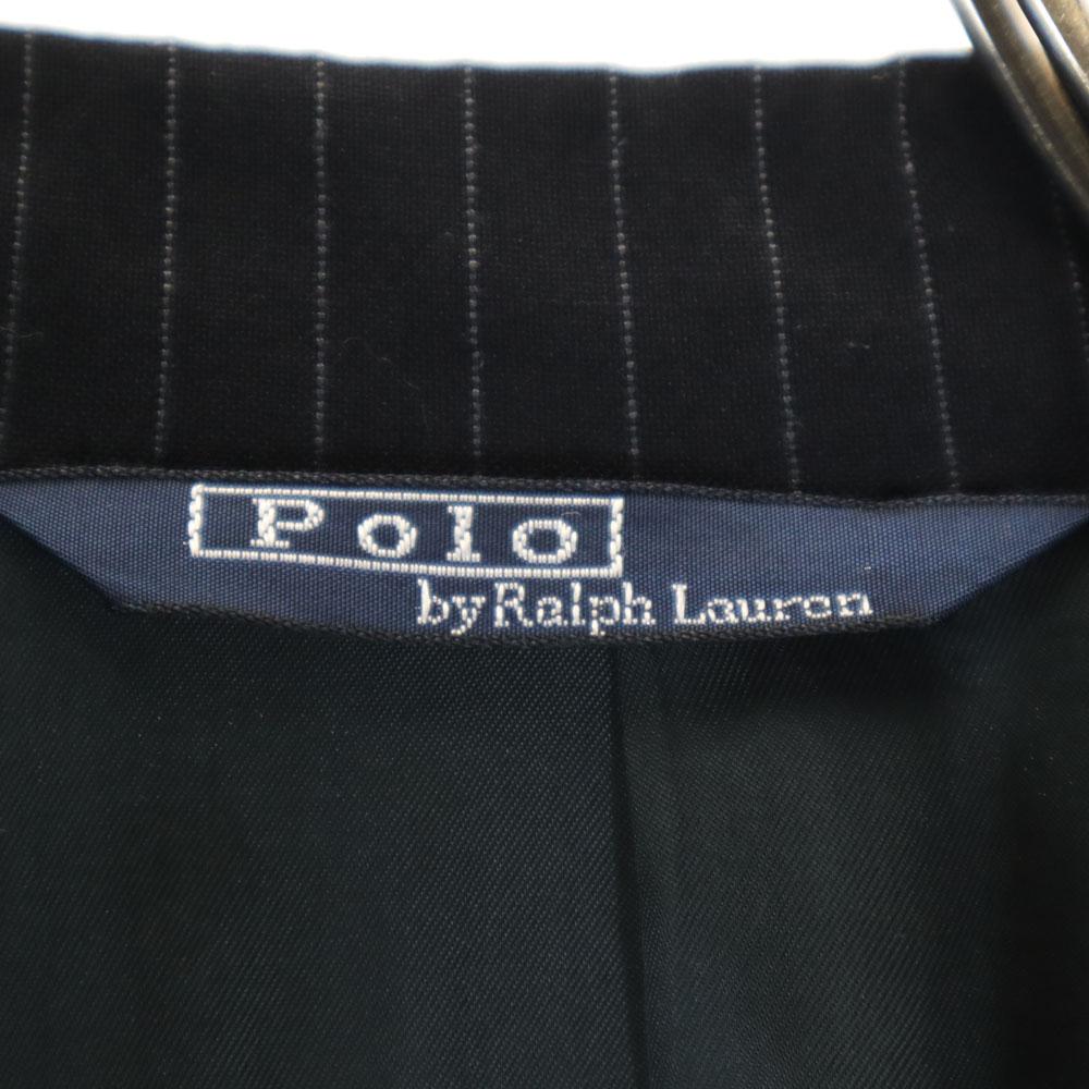 Костюм в полоску Polo by Ralph Lauren Сделано в Испании Комплект 40 Угольно-черный Мужской Б/у