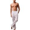 Повседневные Удобные Пижамные Брюки с Логотипом на Поясе, Простые, со Средней Посадкой, Прямые, Мужские, Серые LV00NM2830-T9Z