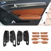 4 шт. для VW Golf 7 MK7 2014 2015 2016 2017 2018 салона автомобиля дверная ручка подлокотник панель кожаный чехол из микрофибры защитный