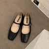 Ретро квадратный носок, неглубокий вырез, туфли-лодочки на толстом каблуке для женщин, новинка весна-осень