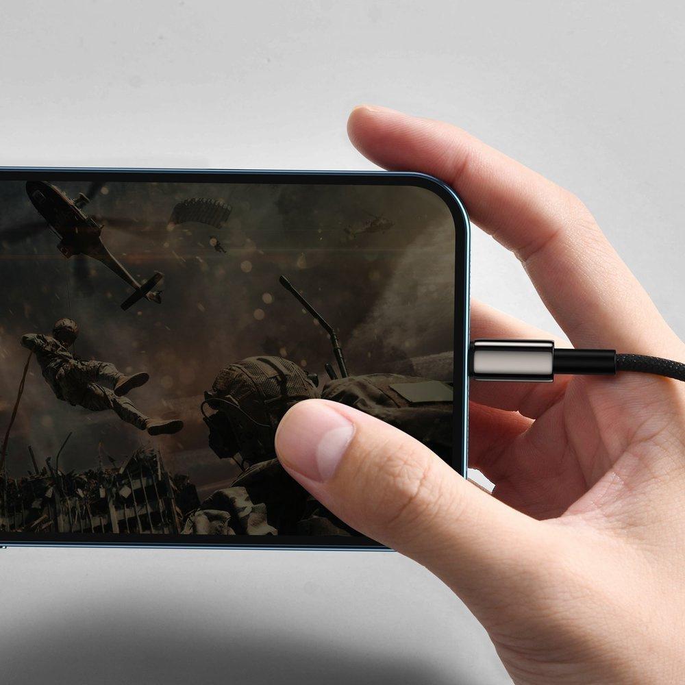 Baseus Tungsten Multi-Purpose USB Cable - 3-in-1 Type-C/Lightning/Micro USB, 3.5A, 1.5m, Black