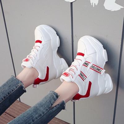 Массивные кроссовки женские осенние туфли на высокой платформе 2025Новые роскошные удобные повседневные ботильоны добавляют высоты Chaussure Femme