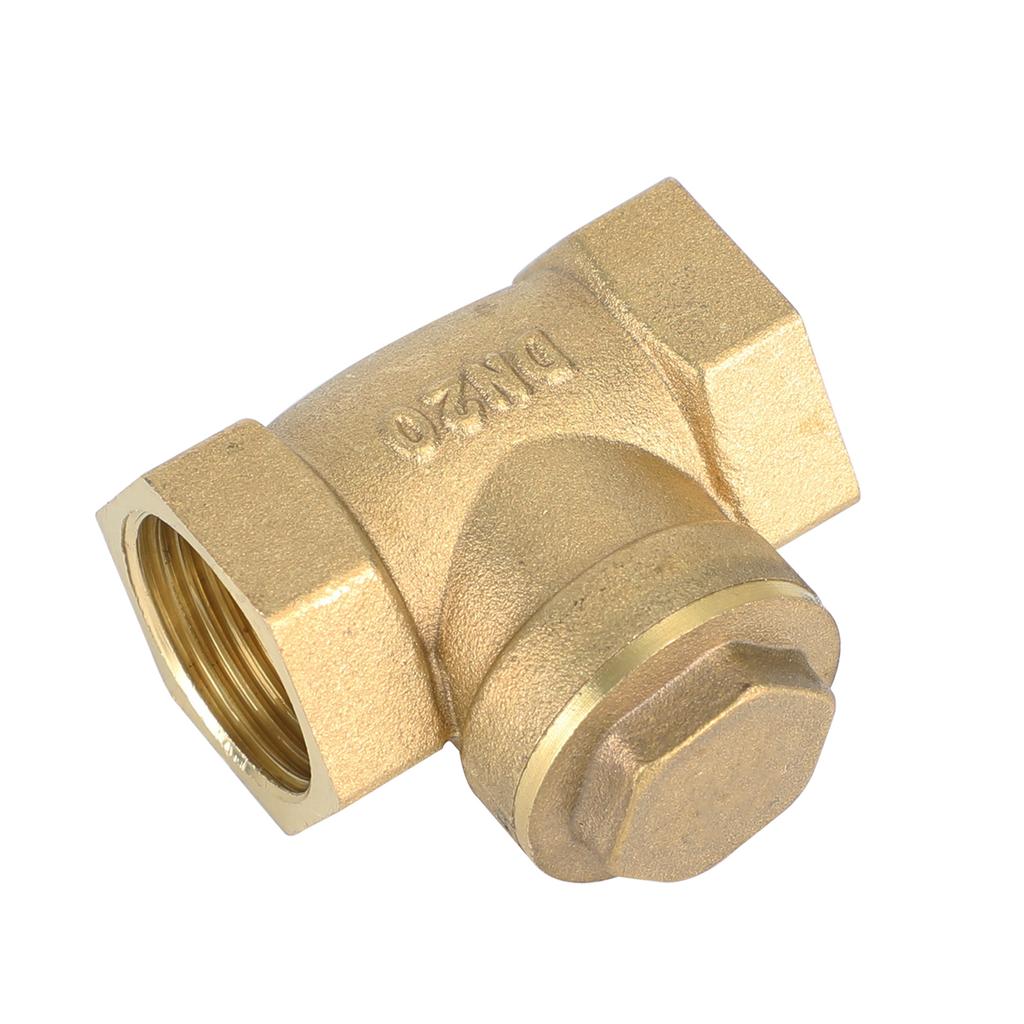 3/4" NPT Brass Water Oil Gas Swing Check Valve Threaded Plumbing Fitting
