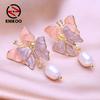Butterfly Earrings For Women Fashion Flower Earrings Jewerly For Wedding Party Gifts Earrings