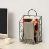 Nordic Wall Mounted Iron Portable Magazine Rack Креативное хранение Домашний декор Украшения Полки Подсвечник Эстетическая комната