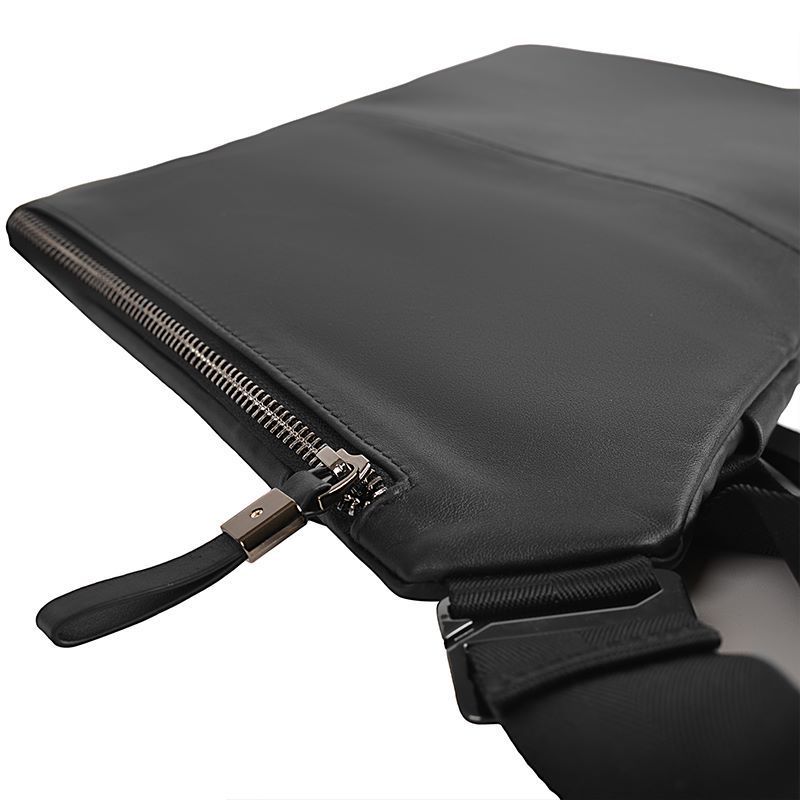 Кожаная нагрудная сумка, мужская модная сумка через плечо Slant Straddle Gun Bag, водонепроницаемая нагрудная сумка из натуральной кожи