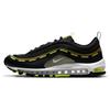 Nike Air Max 97 'Черный Вольт' (унисекс) Черные / Вольт / Оливково-зеленые / Белые Беговые кроссовки DC4830 001