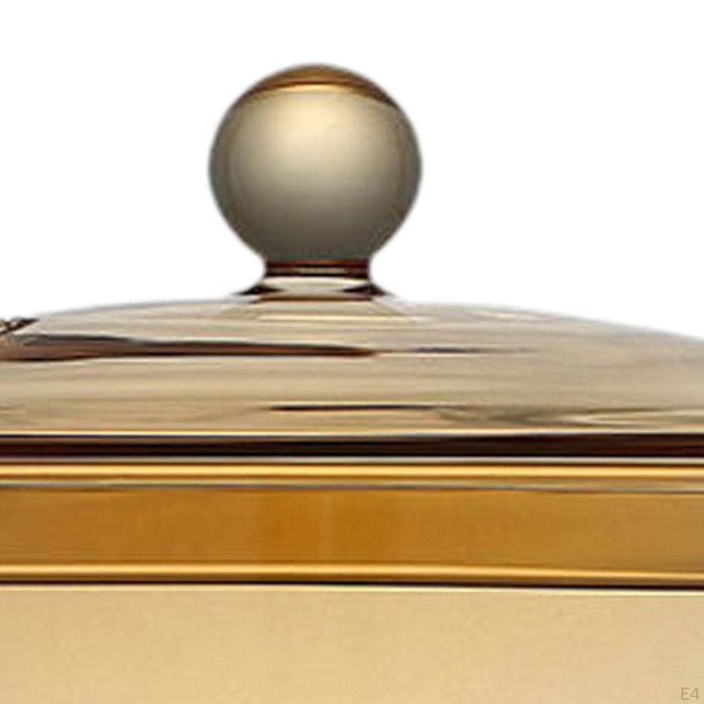 Прозрачная стеклянная кастрюля с крышкой для универсального приготовления пищи