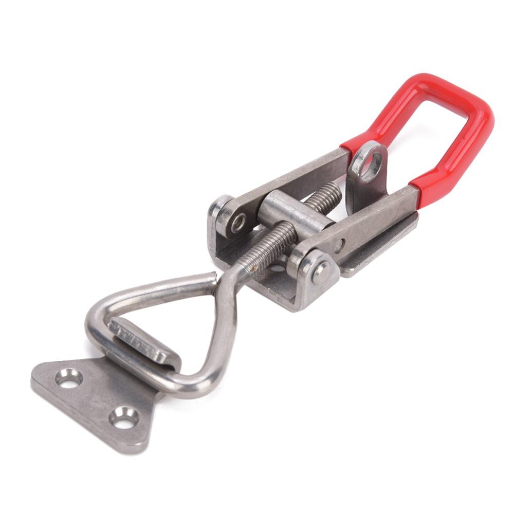 2pcs Hand Tool Type Quick Latch Clamp 304 Stainless Steel Toggle Hasp Clamp For Storage Box