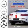 CSF1   C200 New Car For Mercedes Benz AMG 3D ABS silver/Black 9cm 90mm car rear Tail Trunk emblem badge sticker Decals For Mercedes Ben