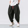 Summer New Men's Bloomers Loose Cotton and Linen Leggings Harlan Trousers