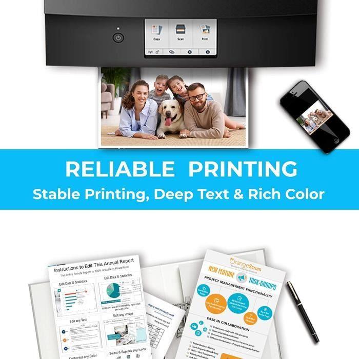 Cartouche d'encre Compatible 603XL pour Epson 603 603 XL - ONLYU - Pack de 5 - Multi-couleurs