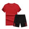 Summer Set Men Casual Two Pieces Suit Short Sleeve T-shirt & Shorts Sets Male Streetwear