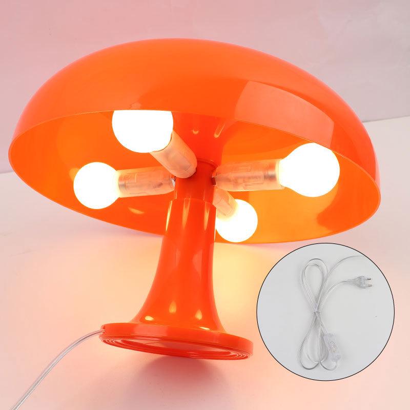 Italian Mushroom Table Lamp - Nordic Minimalist Decorative Night Light for Study & Bedroom