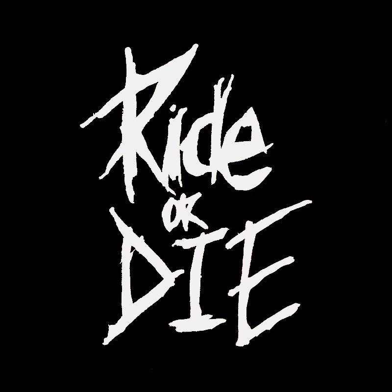 1 шт. Наклейки на раму велосипеда Ride or Die, верхняя труба