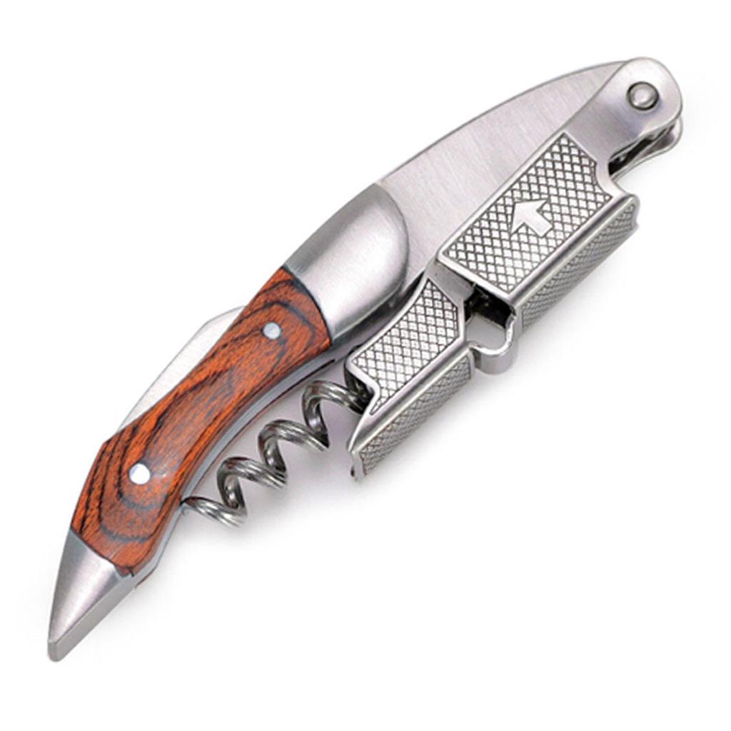 Leeseph штопор для вина, ручной винный ключ с двумя шарнирами для бармена, официанта, официанта, штопор из нержавеющей стали для винных бутылок