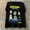 Хлопковая футболка унисекс с принтом Nirvana в стиле Y2k Hiphop, графическая футболка унисекс с круглым вырезом и коротким рукавом, уличная одежда, женская футболка
