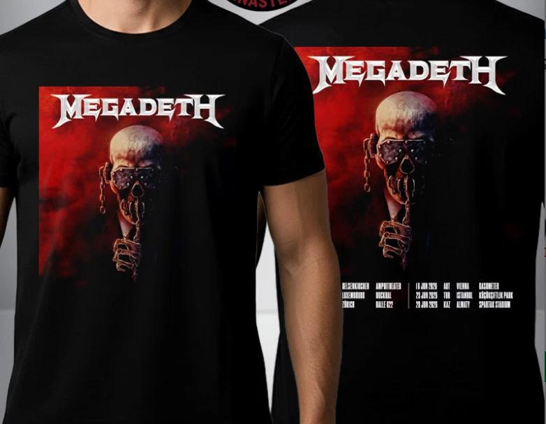 Megadeth 2026 Расписание тура Художественное оформление Блейка Армстронга Унисекс Футболка