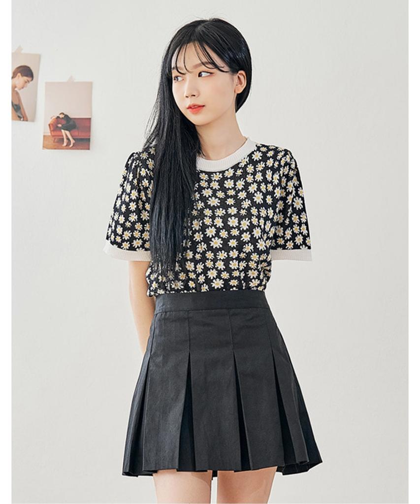 VANAKE Spring Flower Short Sleeve Knit_Ob15Knme01Z