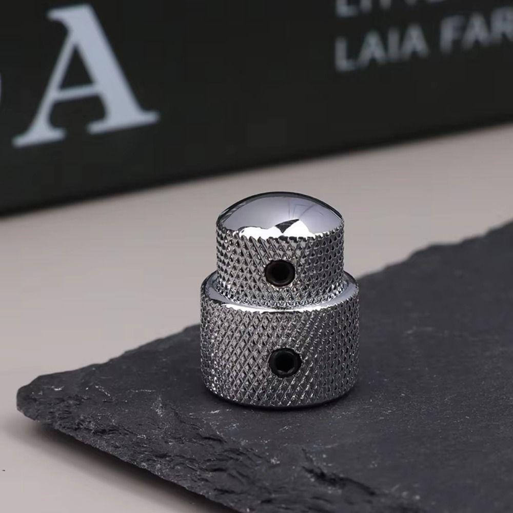 3Pcs Domed/Flat Dual Concentric Stacked Control Knobs Tone Volume Blend Knobs Cover  Electric Guitar