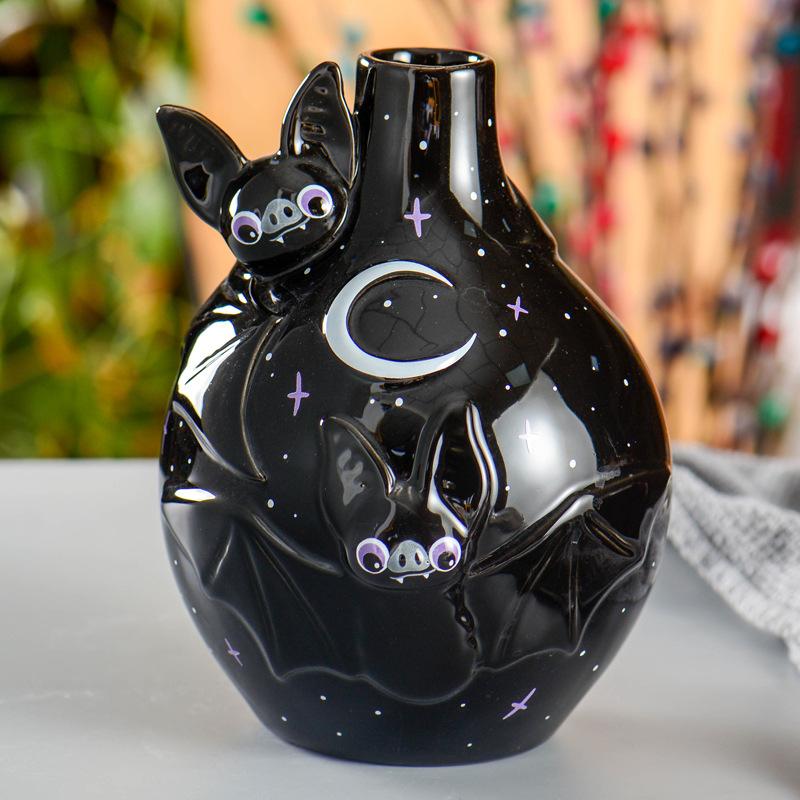 Halloween Ceramic Vase for Flowers Creative Hydroponic Decor Home Living Room