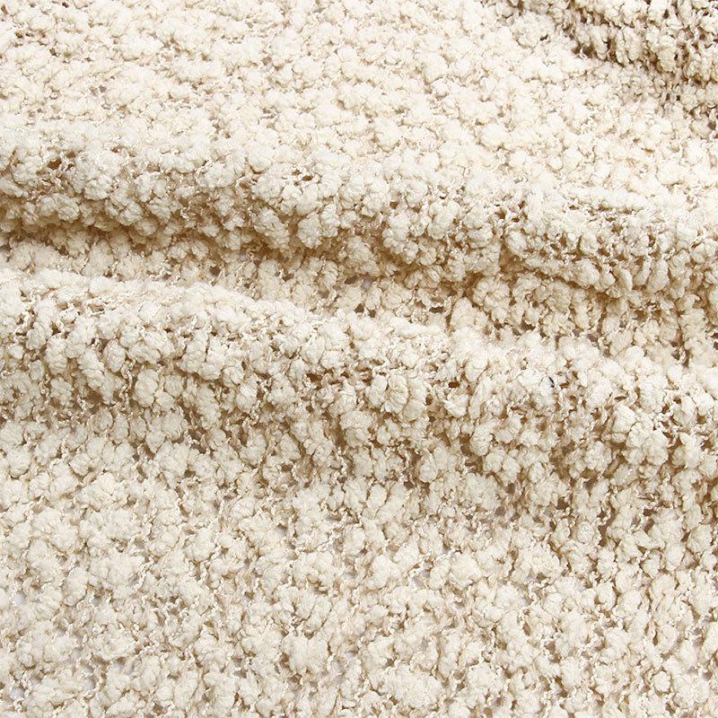 Women's Autumn/winter Knit Solid Color Granular Fleece Double-pocket Sweater