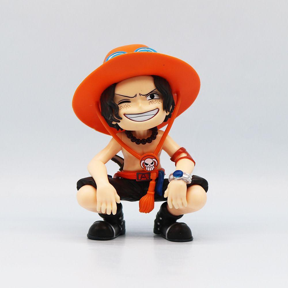 Серия Аниме-Мерчандайза One Piece Луффи Зоро Санджи Q-Версия Сидячая Поза Детская Модель Фигурка Игрушка Подарок Коллекционные Предметы