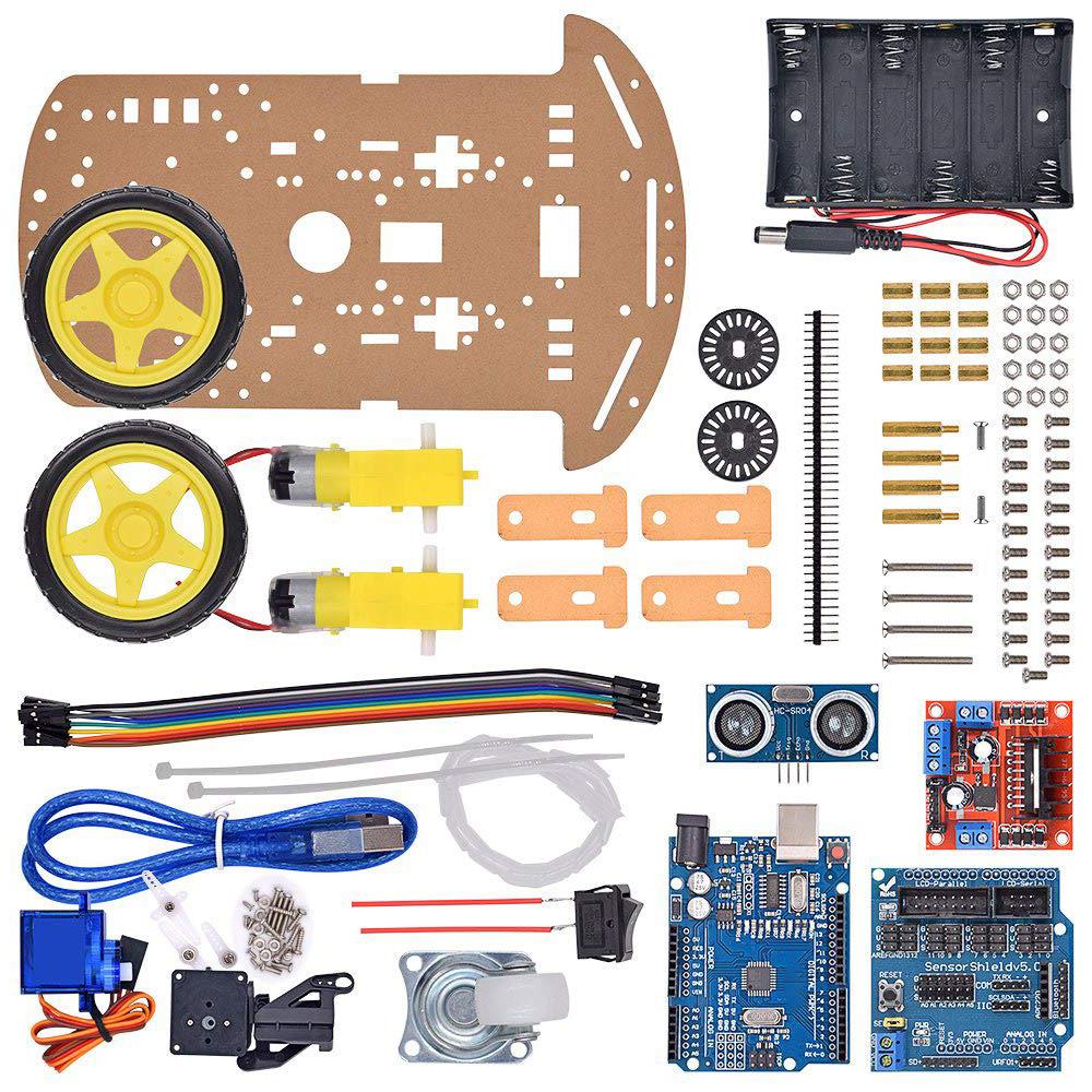 Для робототехнического набора, совместимого с Arduino, с функцией обхода препятствий, 4 датчиками следования, 20 линейными энкодерами и печатной платой-каркасом
