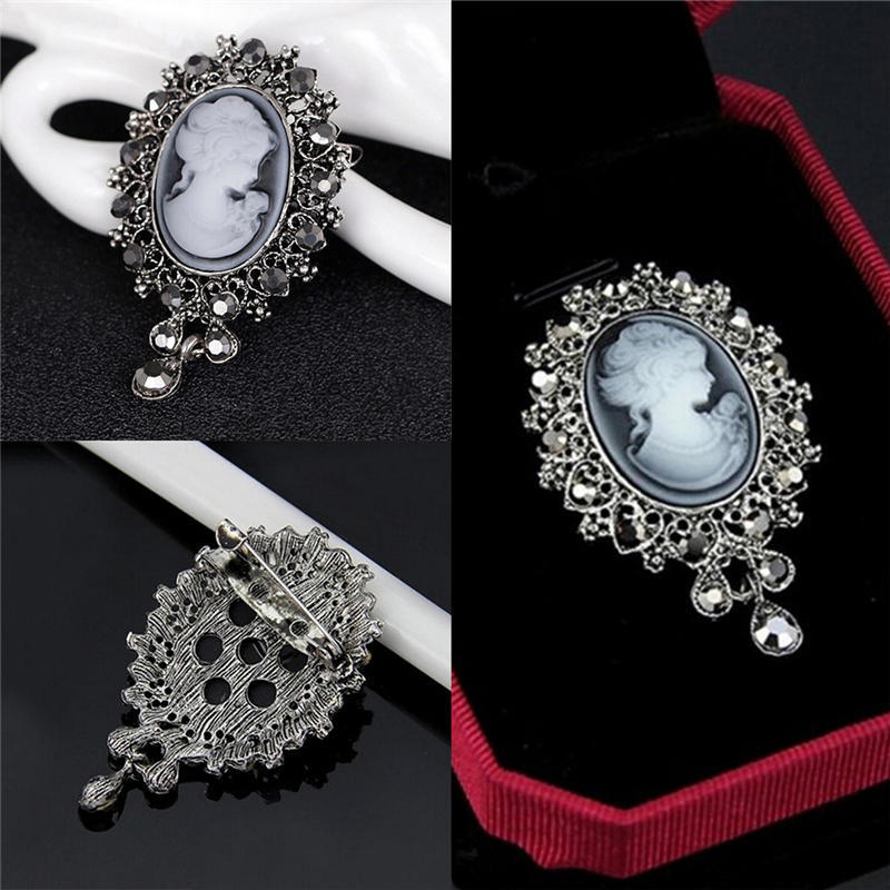 Винтажная камея в викторианском стиле свадебная вечеринка женская подвеска брошь булавка